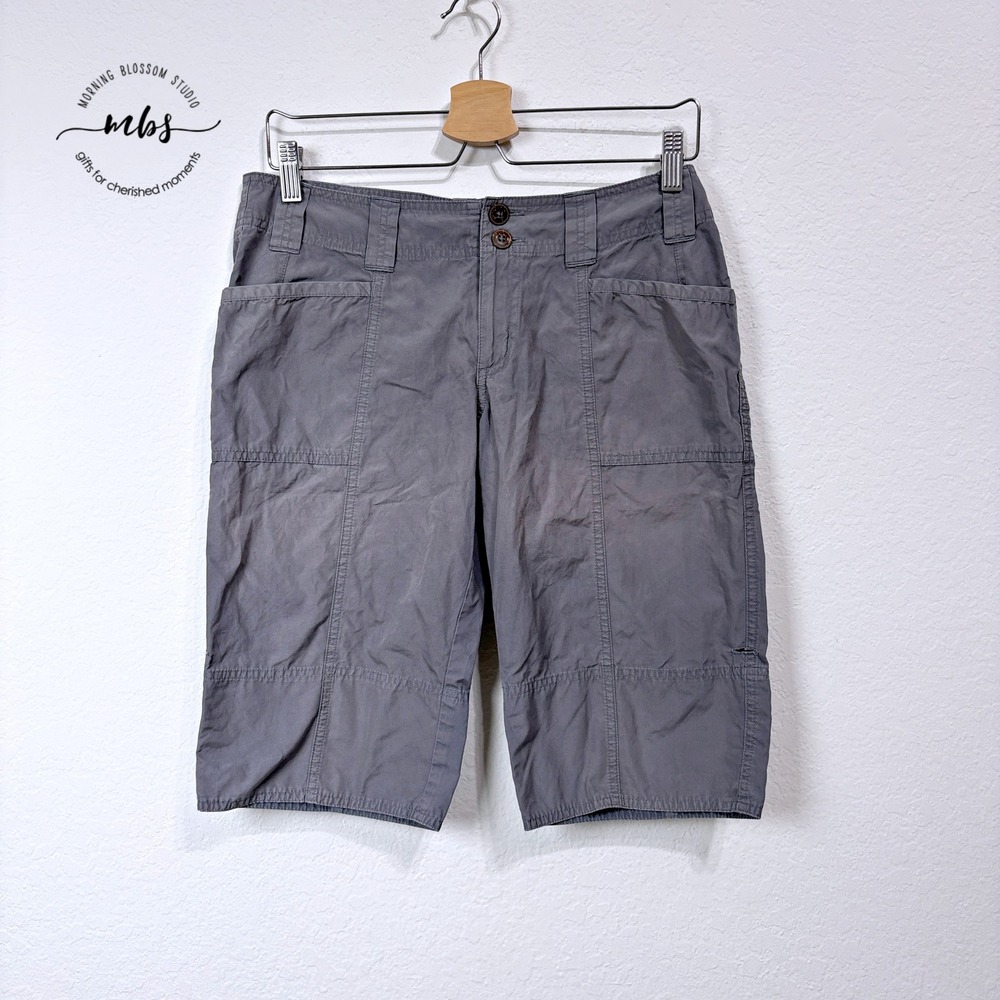 Patagonia Gorpcore Cargo Pockets Hiking Lightweight Outdoor Shorts Gray Women L‎